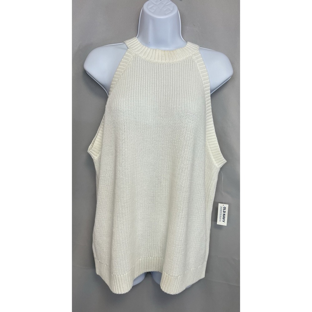 Old Navy Top‎ White Women's Sz 2X New Sleeveless